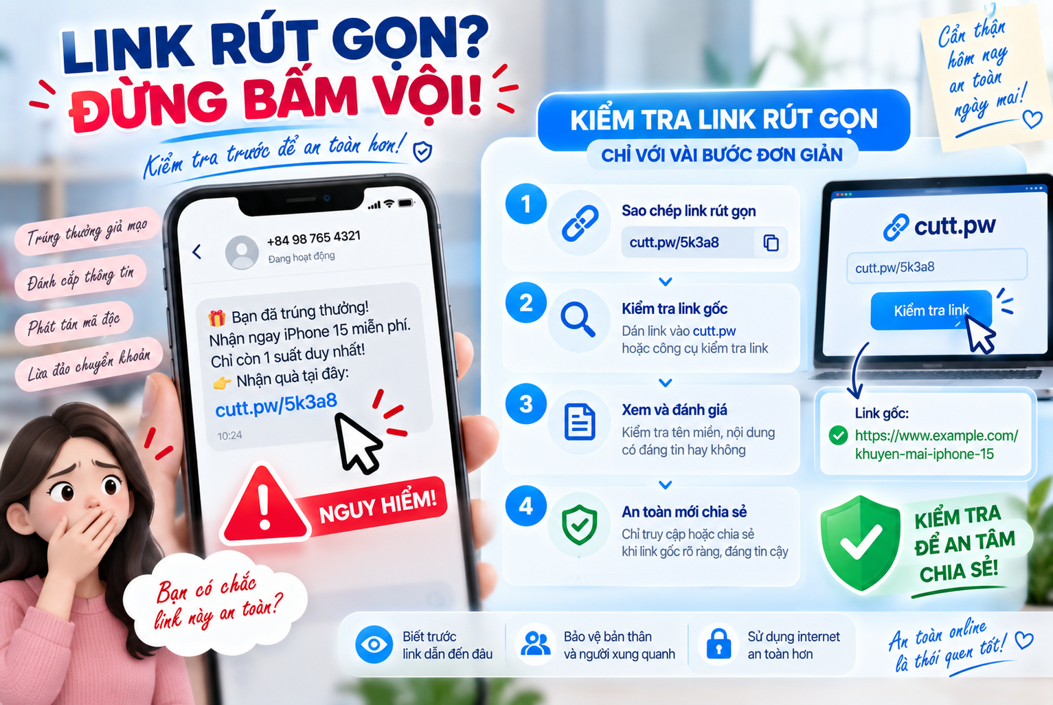 Cách Kiểm Tra Link Rút Gọn Trước Khi Chia Sẻ